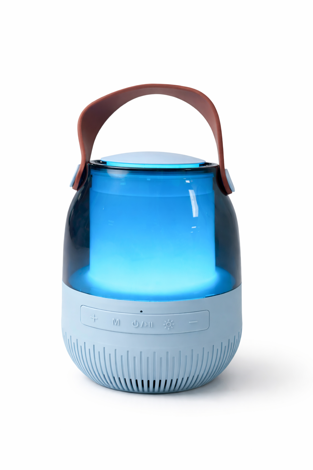 Portable Bluetooth Speaker with Wireless Karaoke Microphone, LED Light, Clear Sound, Rechargeable Battery for Home and Party Use