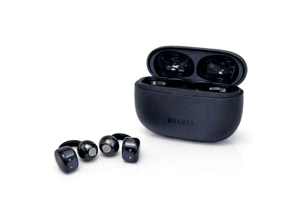 True Wireless Bluetooth Earbuds with Charging Case, Deep Bass Sound, Noise Isolation, Touch Controls for Music and Calls