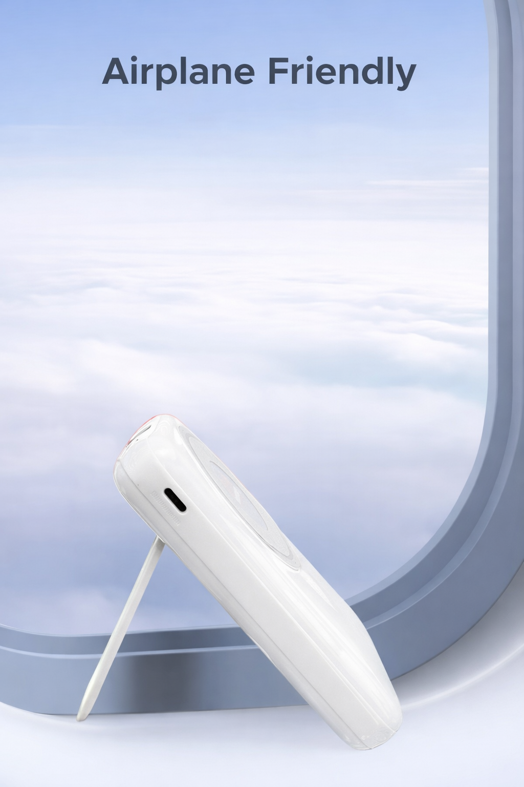 10000mAh Wireless MagSafe Power Bank with Built-in Cables - White